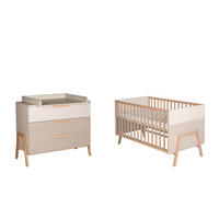 BABYZIMMER HAPPY  - Beige/Buchefarben, Basics, Holz/Holzwerkstoff (86.5cm) - Schardt