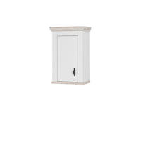 KÜCHENOBERSCHRANK 55/85/34 cm  in Weiß, Pinienfarben  - Schwarz/Weiß, Trend, Holzwerkstoff/Metall (55/85/34cm) - MID.YOU