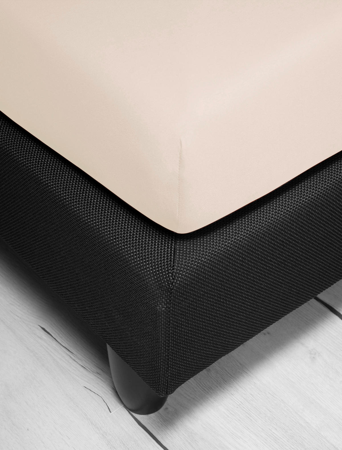 SPANNBETTTUCH Jersey  - Creme, KONVENTIONELL, Textil (140-160/200cm) - Irisette