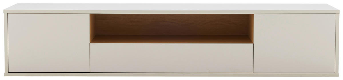 LOWBOARD  in 150/30/40 cm  - Eichefarben/Weiß, Design, Holzwerkstoff (150/30/40cm) - Xora