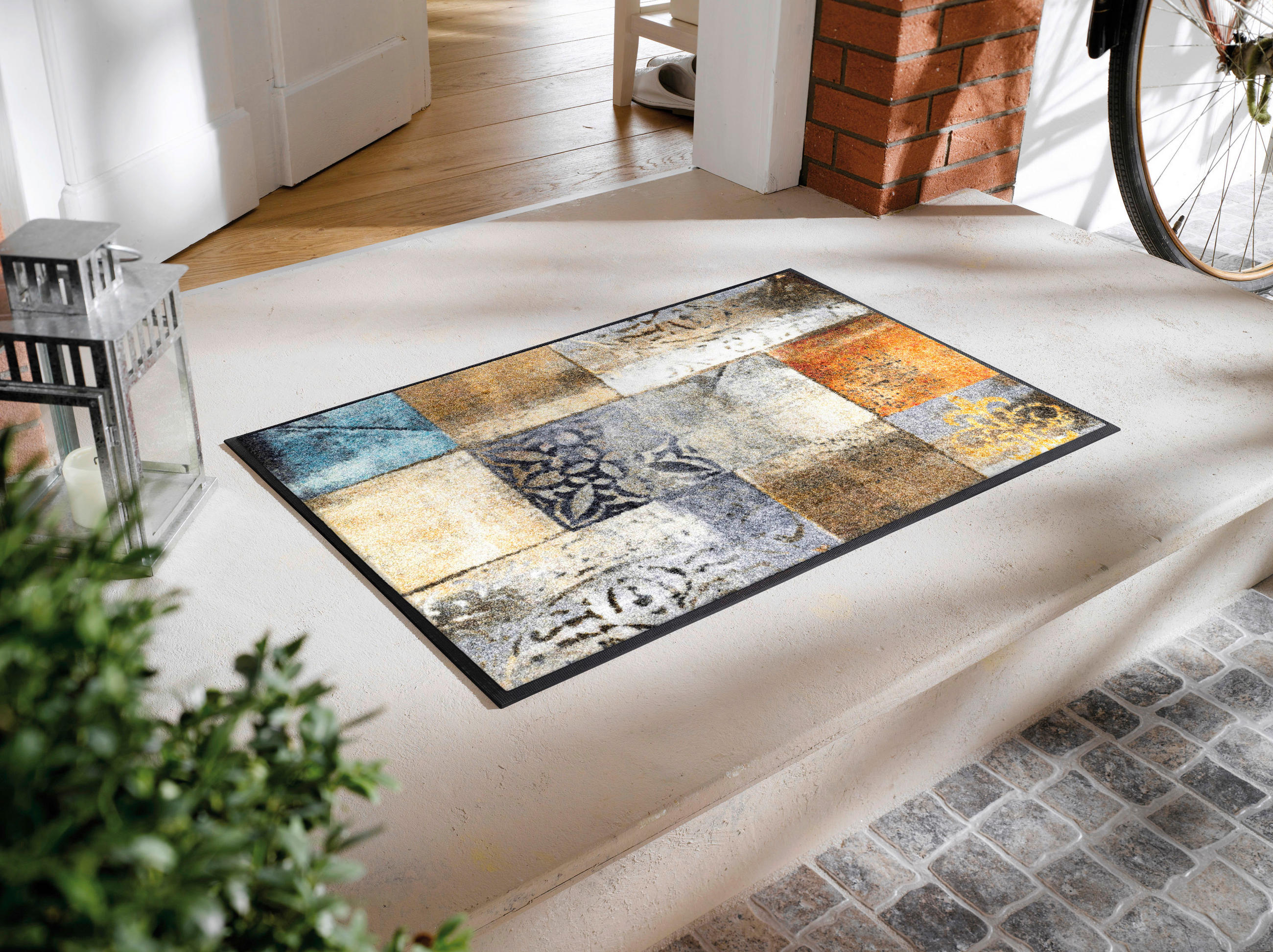 FUßMATTE  50/75 cm  Multicolor  - Multicolor, Design, Kunststoff/Textil (50/75cm) - wash+dry