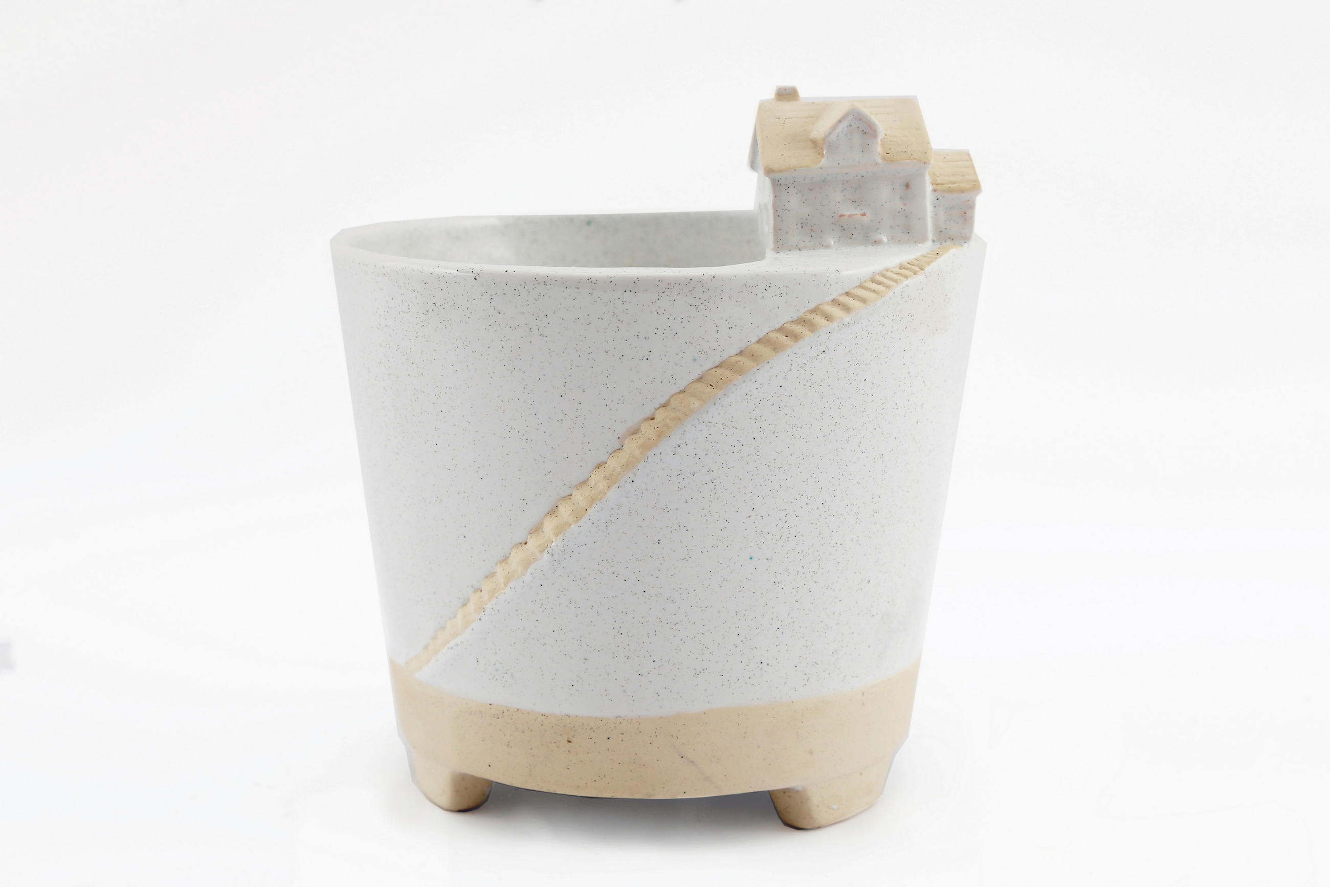 KVETNÍK kameň,  - Konventionell, kameň (18cm)