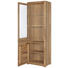 VITRINE Wildeiche massiv Eichefarben - Eichefarben/Alufarben, Design, Glas/Holz (66/203/40cm) - Landscape VITRINE Wildeiche massiv Eichefarben - Eichefarben/Alufarben, Design, Glas/Holz (66/203/40cm) - Landscape