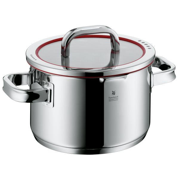 LONAC ZA MESO 3,9 l Function 4 - boje oplemenjenog čelika/crvena, Basics, metal/plastika (20cm) - WMF