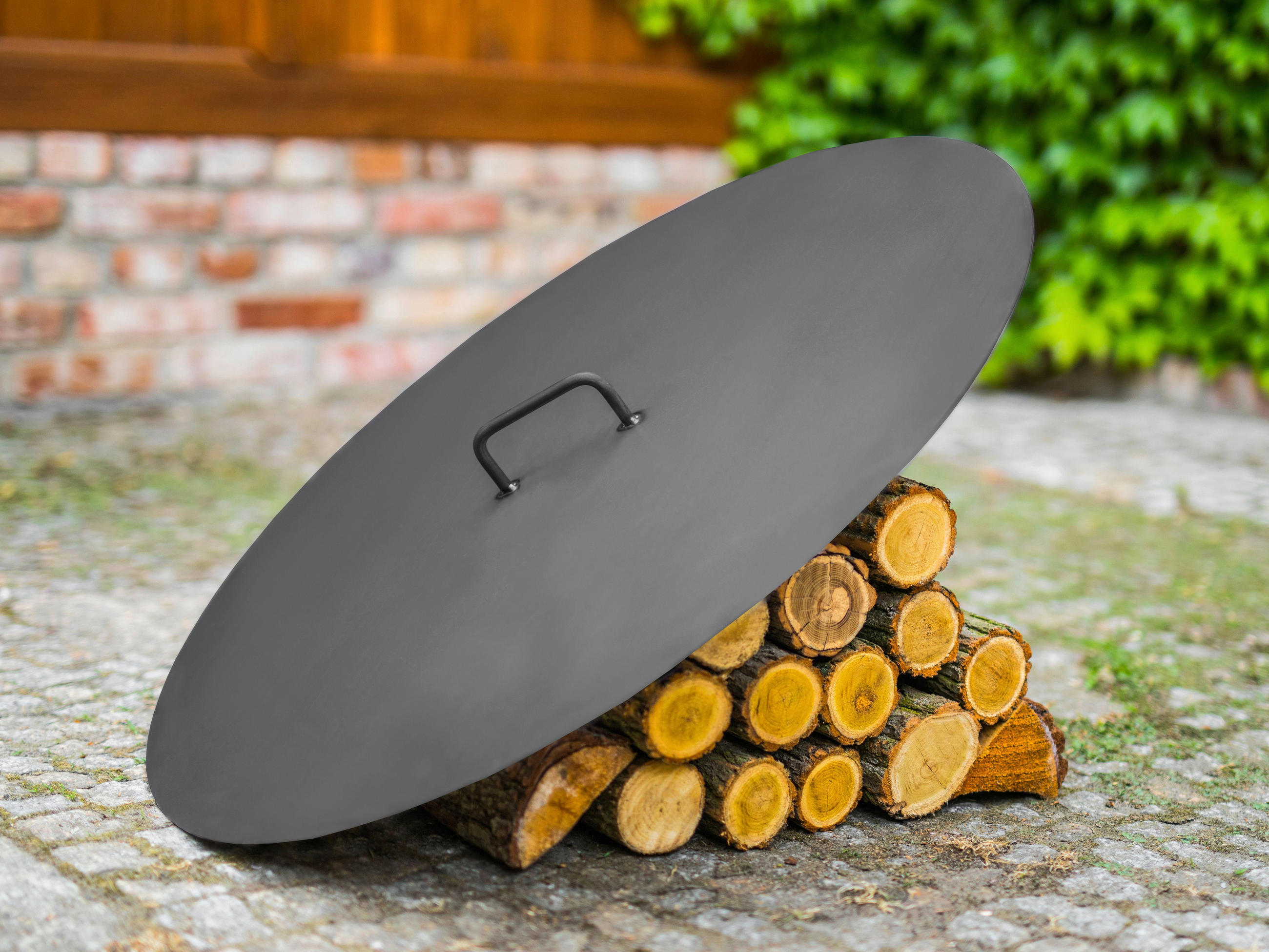 DECKEL  - Schwarz, Basics, Metall (61cm)