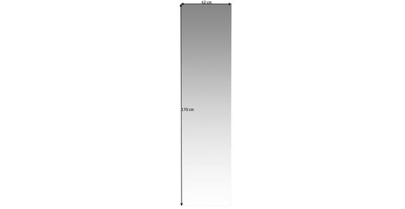 WANDSPIEGEL 42/170/3 cm    - Weiß, KONVENTIONELL, Holzwerkstoff (42/170/3cm) - Novel