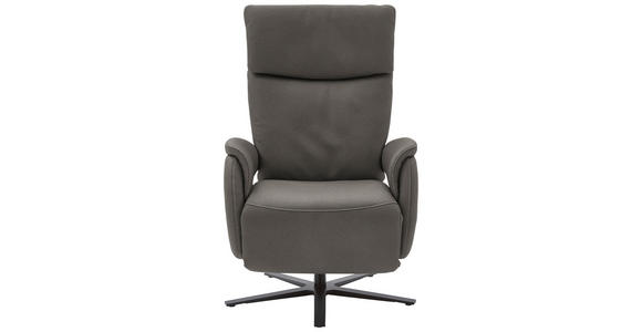 RELAXSESSEL in Textil Schieferfarben - Schieferfarben/Schwarz, Design, Textil/Metall (70/117/85cm) - Dieter Knoll