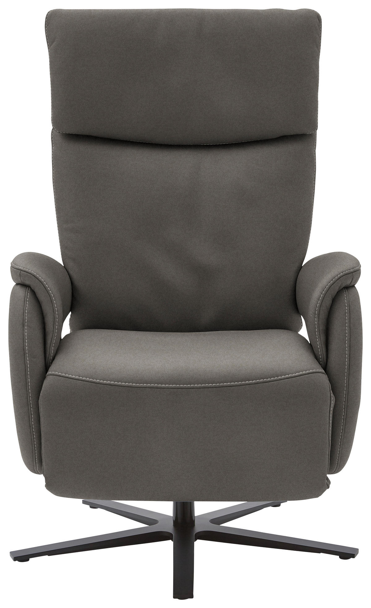 RELAXSESSEL in Textil Schieferfarben  - Schieferfarben/Schwarz, Design, Textil/Metall (70/117/85cm) - Dieter Knoll