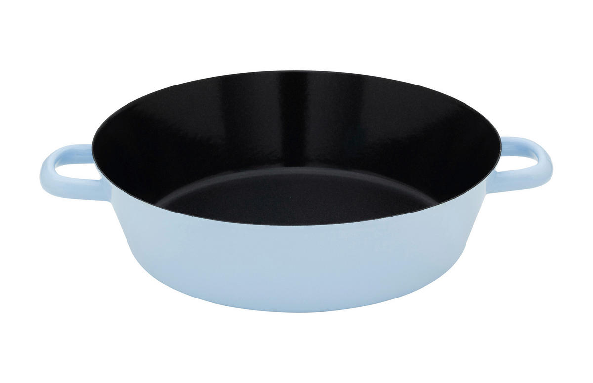 PFANNE  - Blau, Basics, Metall (35,8/28,7/7,5cm) - Riess