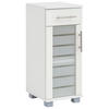 UNTERSCHRANK 30,3/75,3/32,6 cm   - Edelstahlfarben/Silberfarben, MODERN, Glas/Holzwerkstoff (30,3/75,3/32,6cm) - MID.YOU