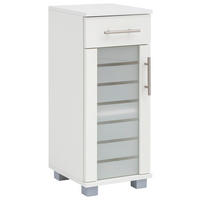 UNTERSCHRANK 30,3/75,3/32,6 cm   - Edelstahlfarben/Silberfarben, MODERN, Glas/Holzwerkstoff (30,3/75,3/32,6cm) - MID.YOU