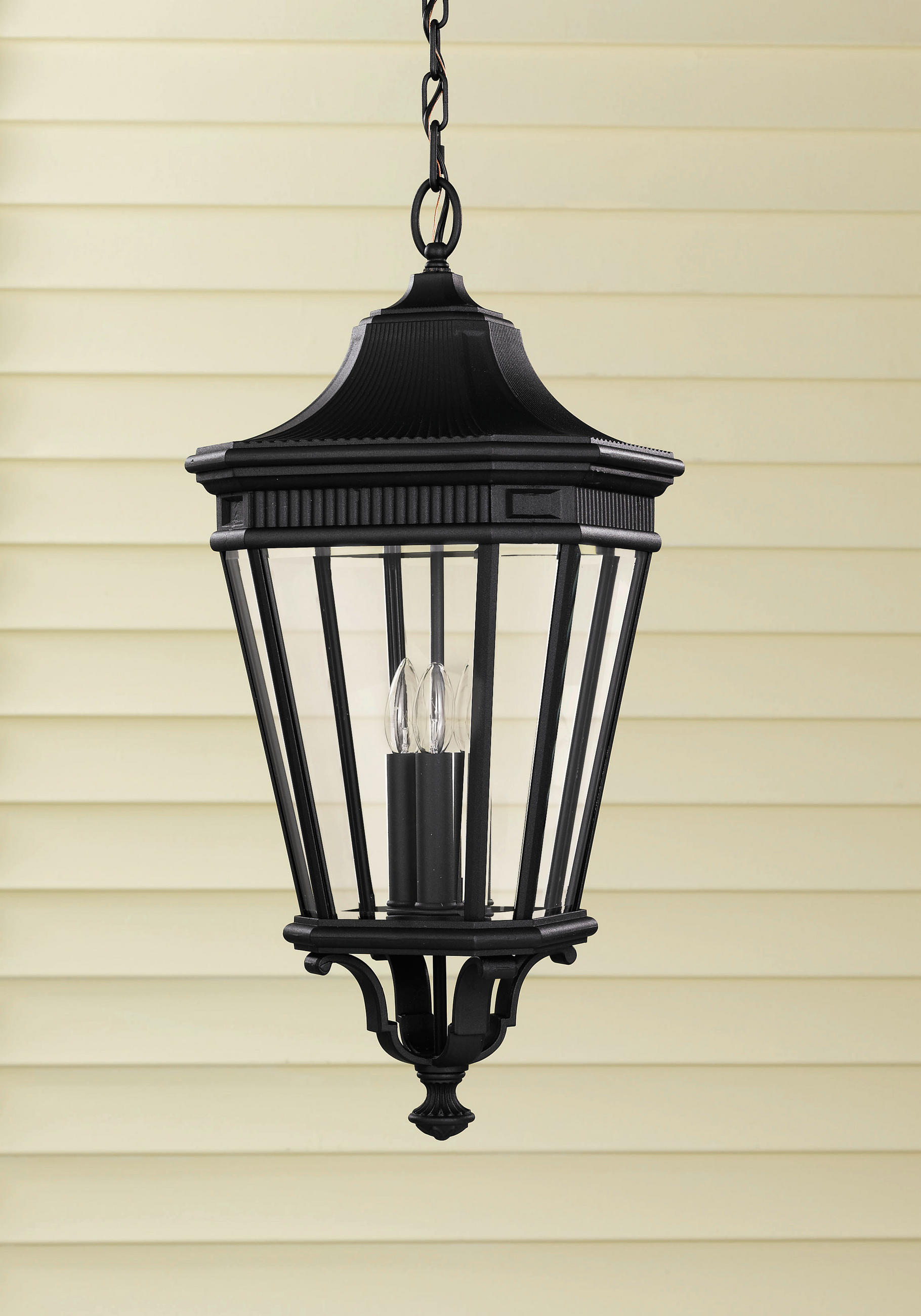 AUSSENHÄNGELEUCHTE - Schwarz, Konventionell, Glas/Metall (30.5 /69.7cm) - Elstead Lighting