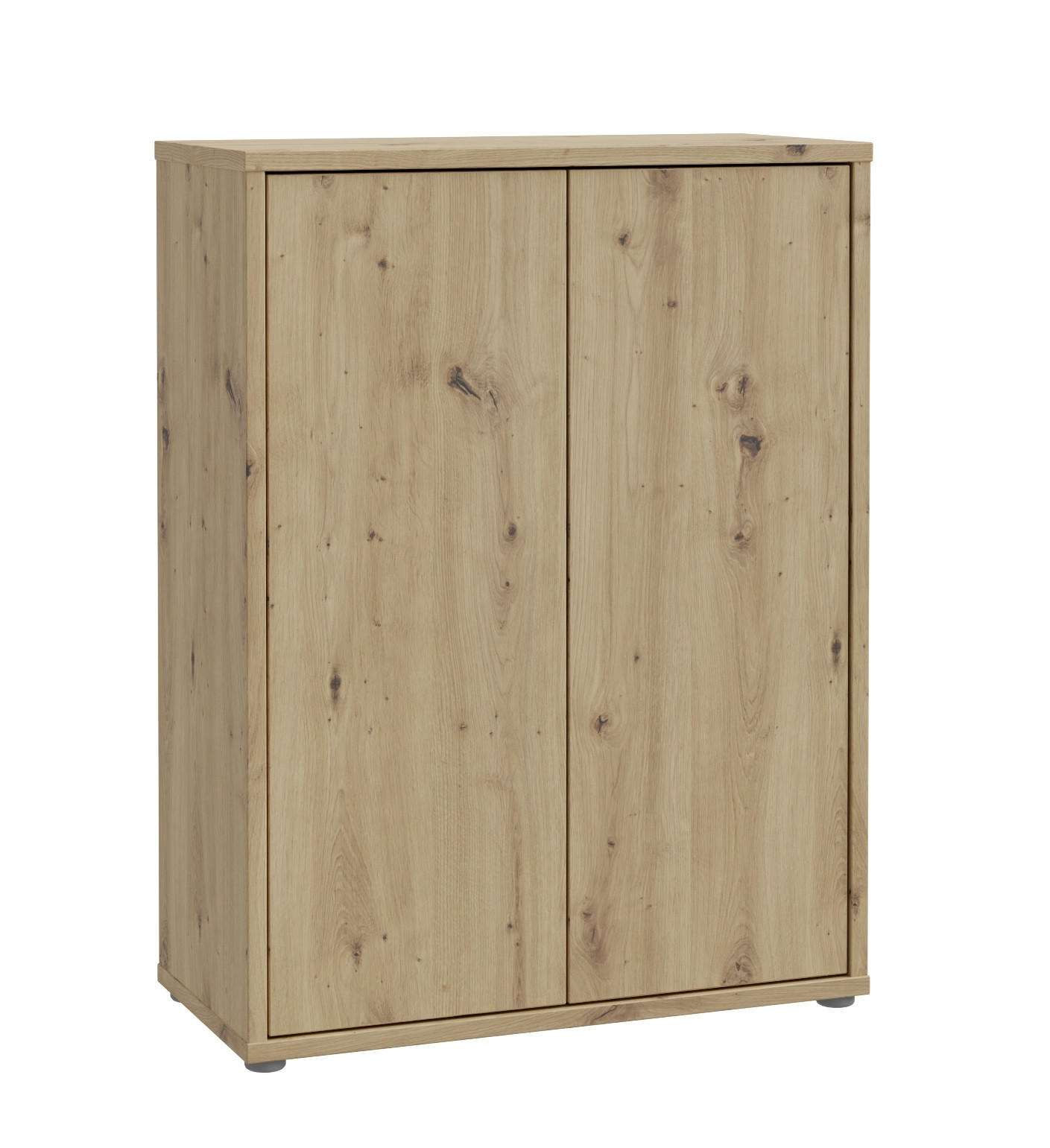 SCHUHSCHRANK Eiche Artisan  - Eiche Artisan/Grau, MODERN, Holzwerkstoff/Kunststoff (74,5/99,1/34,9cm) - Xora