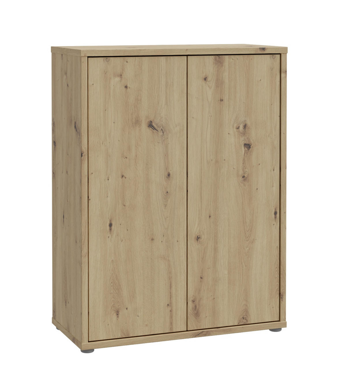 SKOSKÅP Alice Springs  i 74,5/99,1/34,9 cm  - grå/ek Artisan, Modern, trämaterial/plast (74,5/99,1/34,9cm) - Best Price