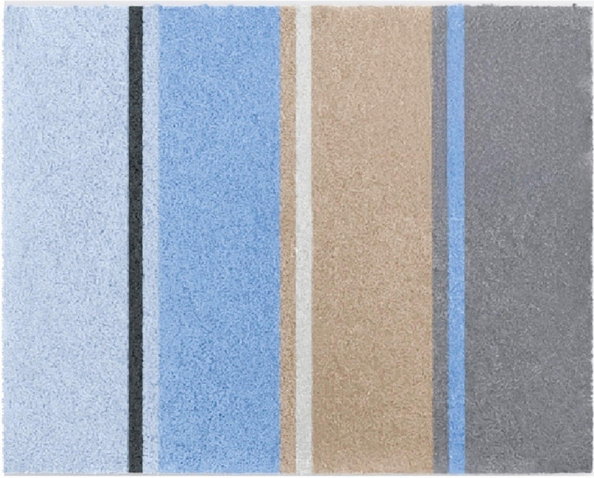 BIDET-VORLEGER Blau 50/60 cm  - Blau, Design, Kunststoff/Textil (50/60cm) - Grund