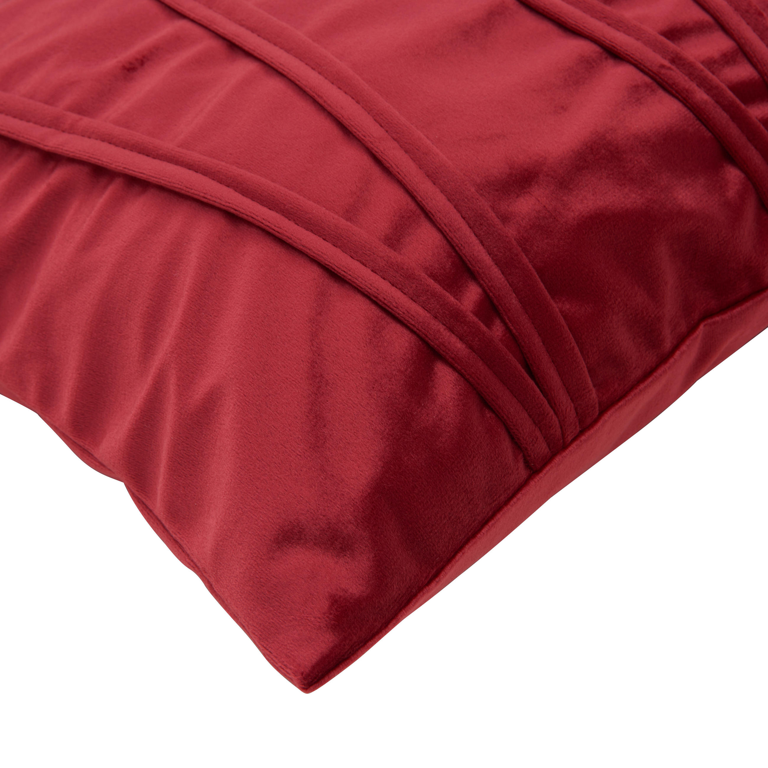 DÍSZPÁRNAHUZAT 40/60 cm  - piros, Basics, textil (40/60cm) - Novel