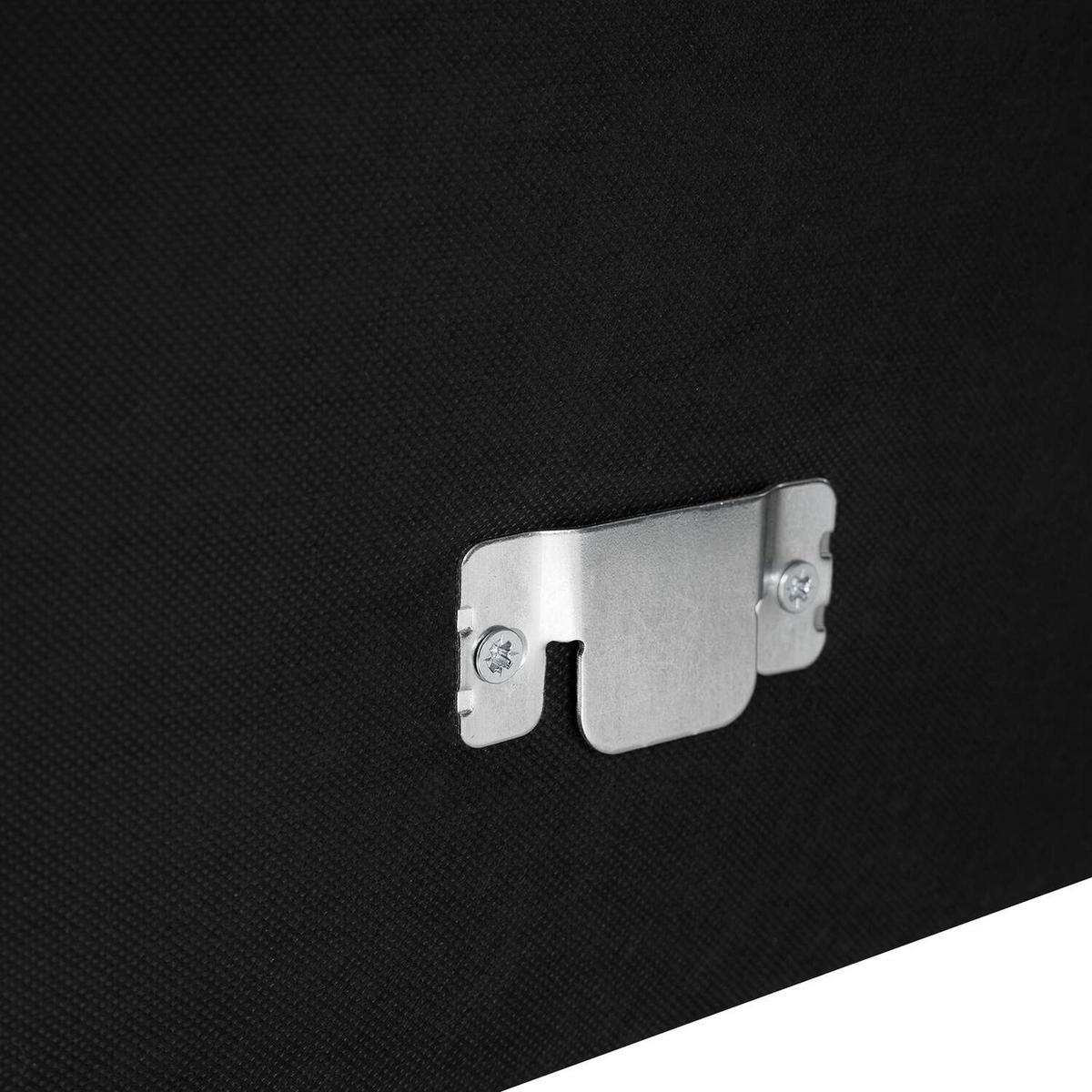 BOXSPRINGBETT 200/200 cm  in Anthrazit  - Anthrazit/Schwarz, Design, Textil (200/200cm) - home24