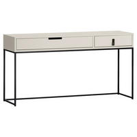 SCHREIBTISCH 140/40/74 cm  in Grau  - Schwarz/Grau, KONVENTIONELL, Holz/Metall (140/40/74cm) - Carryhome