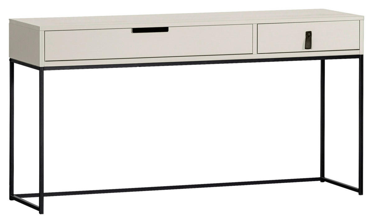 SCHREIBTISCH 140/40/74 cm  in Grau  - Schwarz/Grau, KONVENTIONELL, Holz/Metall (140/40/74cm) - Carryhome