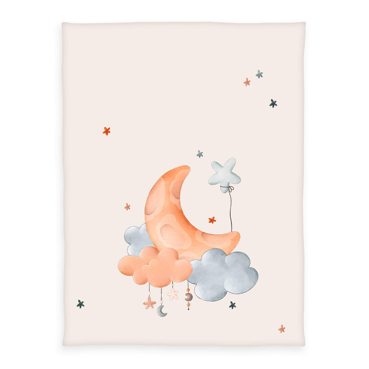 BABYDECKE 75/100 cm  - Greige/Multicolor, Basics, Textil (75/100cm) - Herding