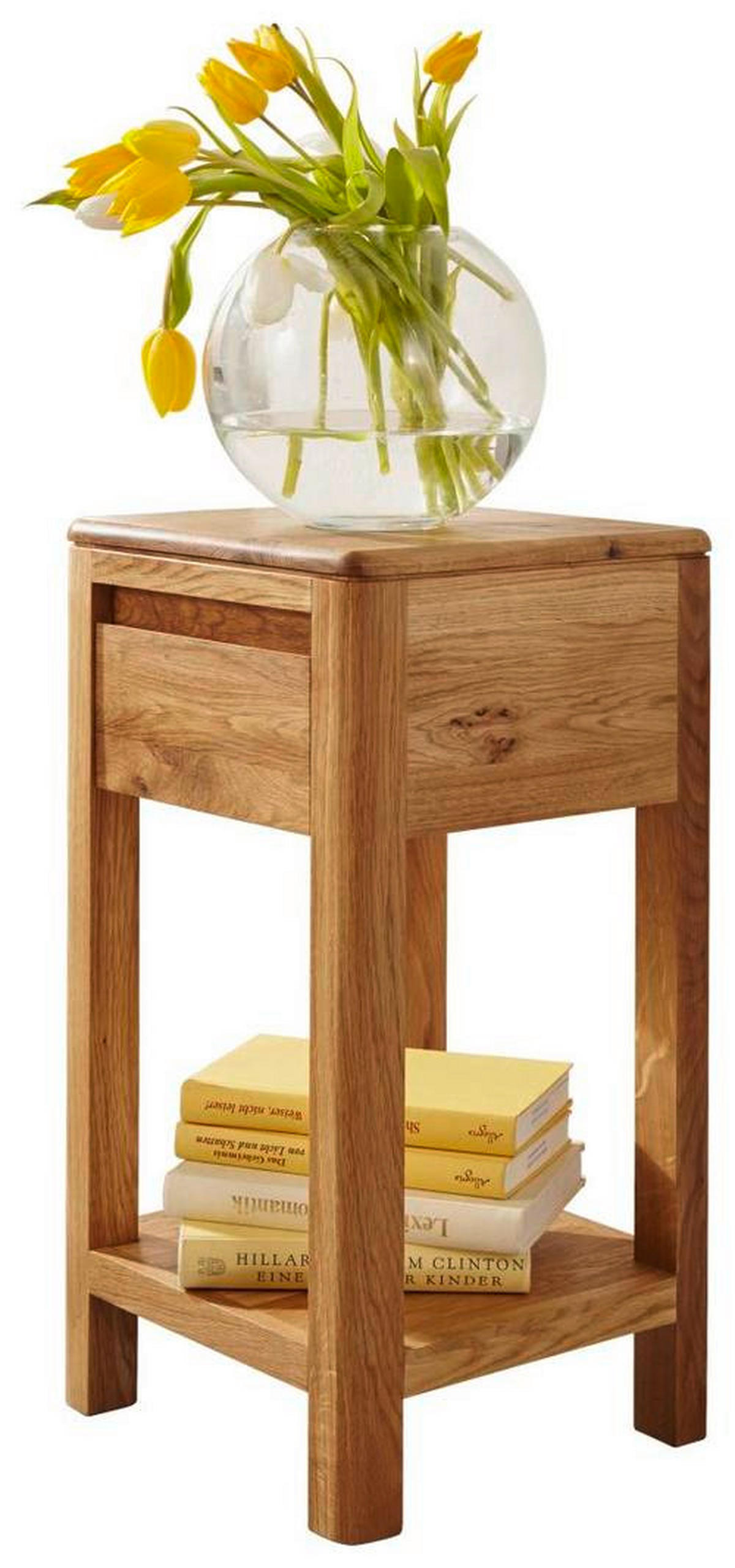 SUPORT DE FLORI TIP COLOANĂ in lemn 30/30/60 cm    - culoare lemn stejar, Design, lemn (30/30/60cm) - Livetastic