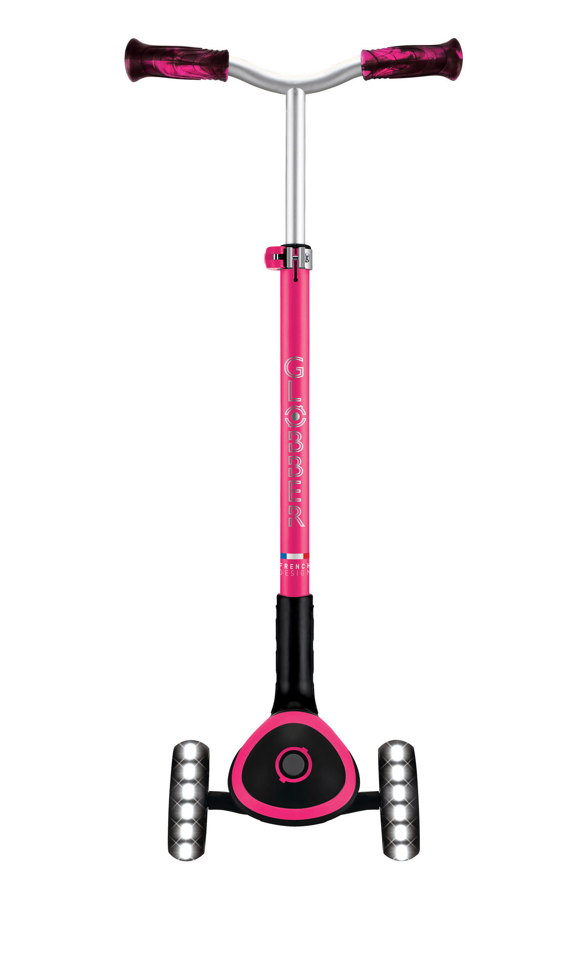 KINDERSCOOTER ACE LIGHTS  - Fuchsia, Basics, Kunststoff (61/37/94,5cm) - GLOBBER