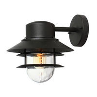 ZUNANJA STENSKA SVETILKA  Copenhagen      22/23,6 cm       - črna, Konvencionalno, kovina/steklo (22/23,6cm) - Elstead Lighting