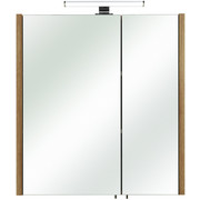 SPIEGELSCHRANK 62/70/20 cm - Eichefarben, Basics, Glas/Holzwerkstoff (62/70/20cm) - Xora