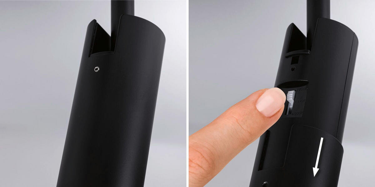 SCHIENENSYSTEM-STRAHLER URail 4,3/19 cm  - Schwarz, Basics, Metall (4,3/19cm) - Paulmann