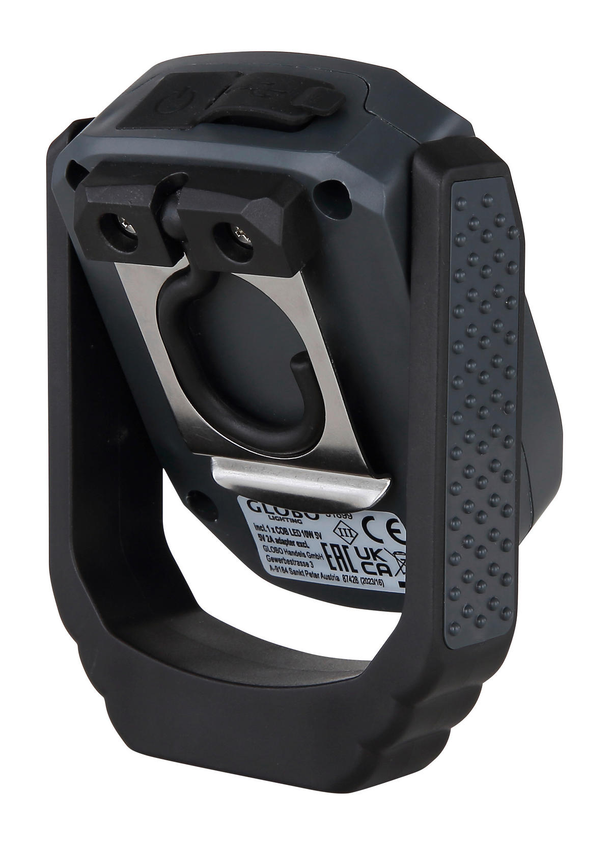 DELOVNA LED-SVETILKA - srebrne barve/črna, Basics, kovina/umetna masa (7,1/4,1/10cm)