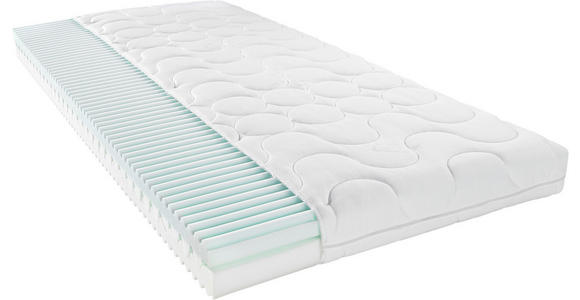 KOMFORTSCHAUMMATRATZE 90/190 cm Höhe ca. 14 cm - Weiß, Basics, Textil (90/190cm) - Sleeptex
