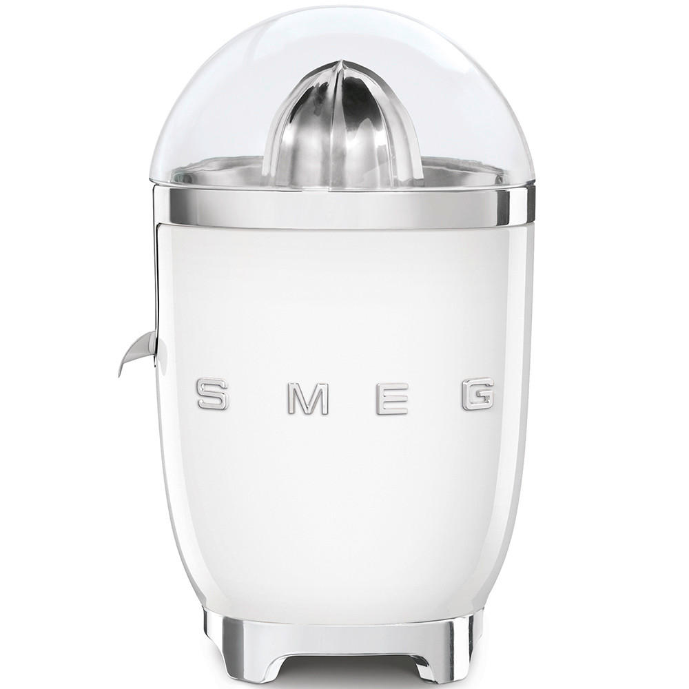 ZITRONENPRESSE - Weiss Hochglanz, Trend, Metall (16.6/28.1/16.6cm) - SMEG