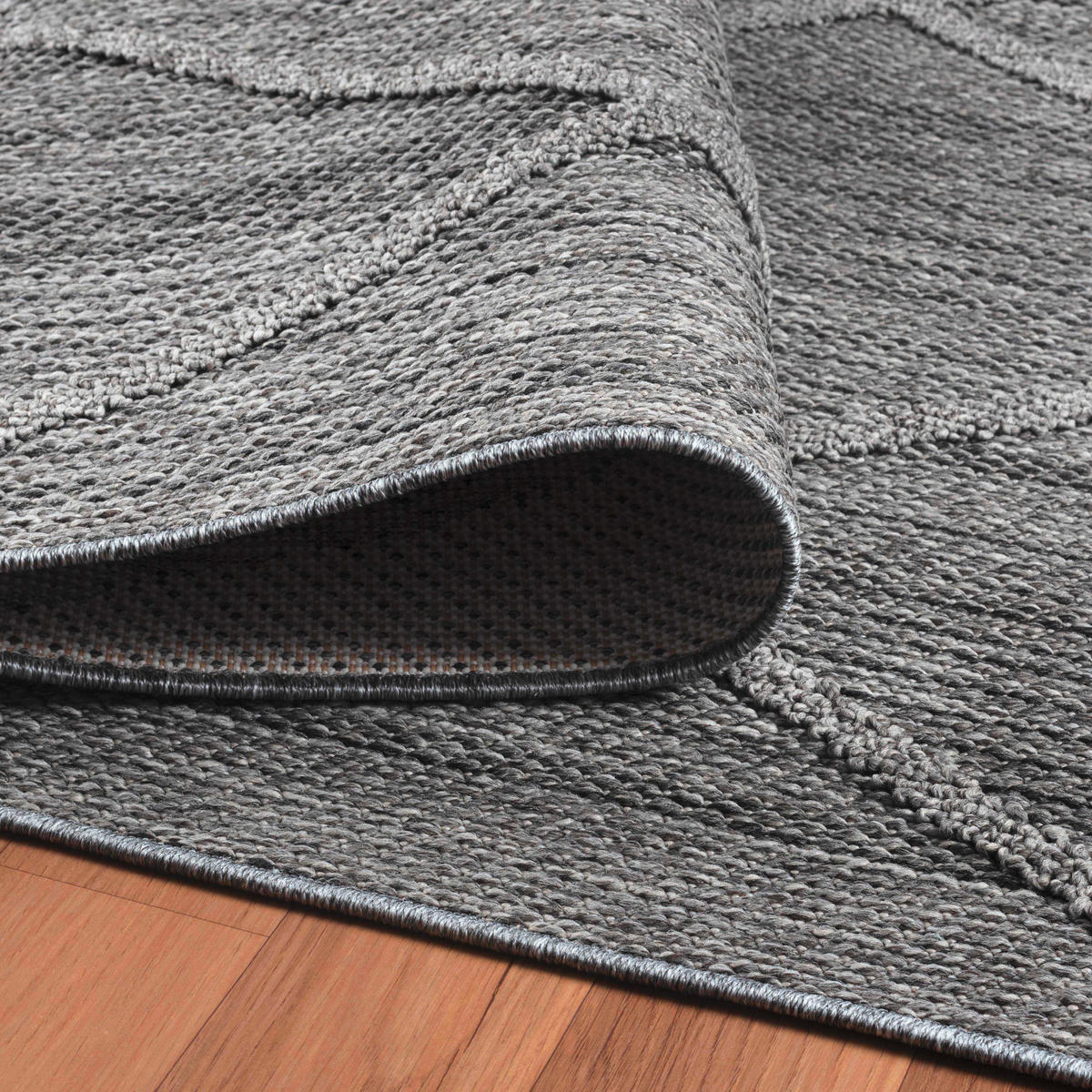UTOMHUSMATTA 80/150 cm Patara  - grå, Design, textil (80/150cm) - Novel