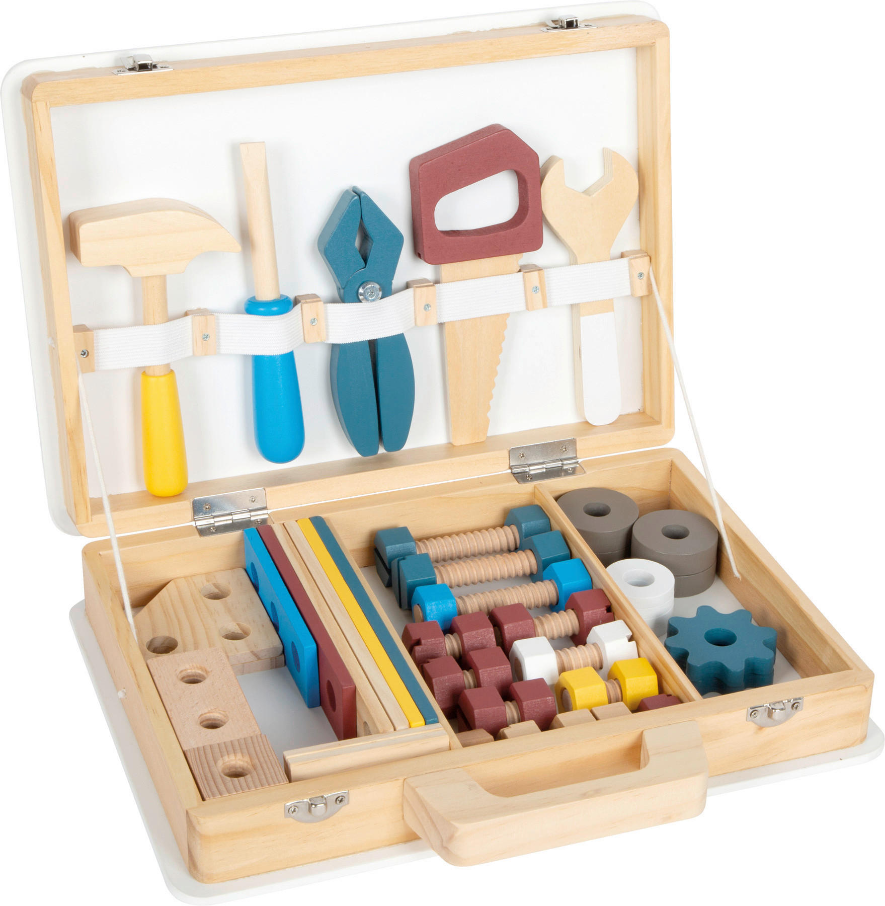 KINDER-WERKZEUGKOFFER Workshop  - Multicolor, Basics, Holz/Textil (33/27/7.5cm) - small foot