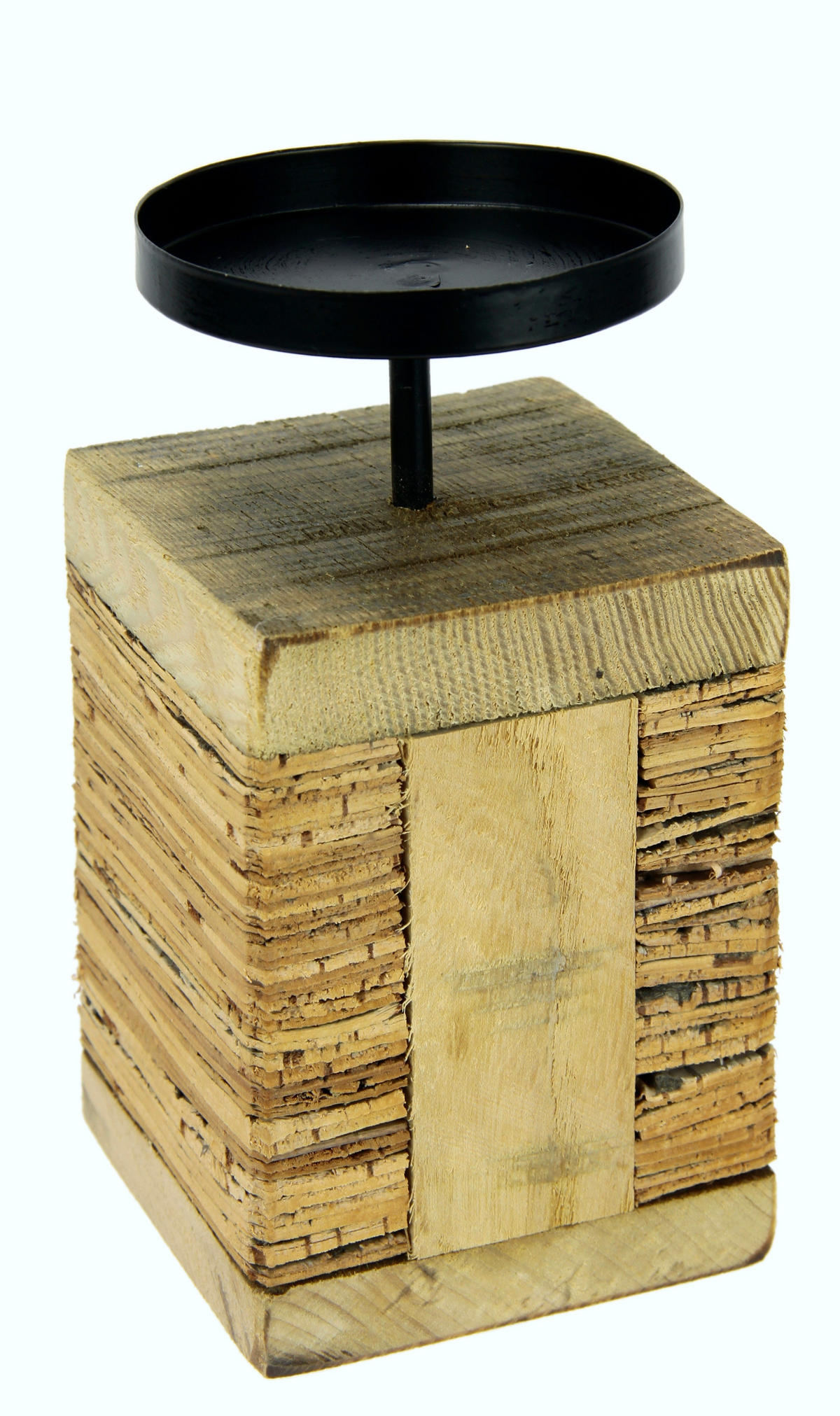 KERZENHALTER - Natur, Naturmaterialien/Metall (8/16/8cm) - X-Mas