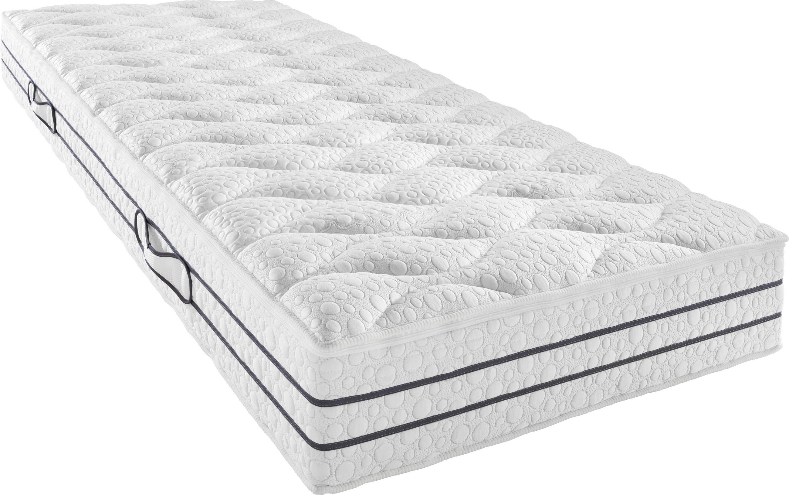 TASCHENFEDERKERNMATRATZE 90/190 cm Höhe ca. 24 cm  - Weiß, Basics, Textil (90/190cm) - FAN