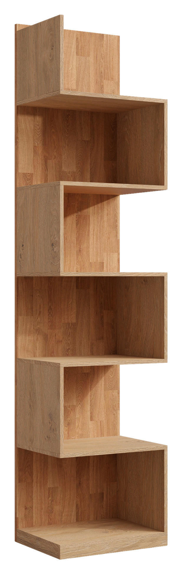 REGAL Eiche massiv Eichefarben  - Eichefarben, Natur, Holz/Holzwerkstoff (50/212/38cm) - Linea Natura