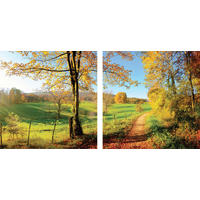 OBRAZ NA SKLE, krajina a příroda, 20/40 cm  - vícebarevná, Natur, sklo (20/40cm) - Euroart