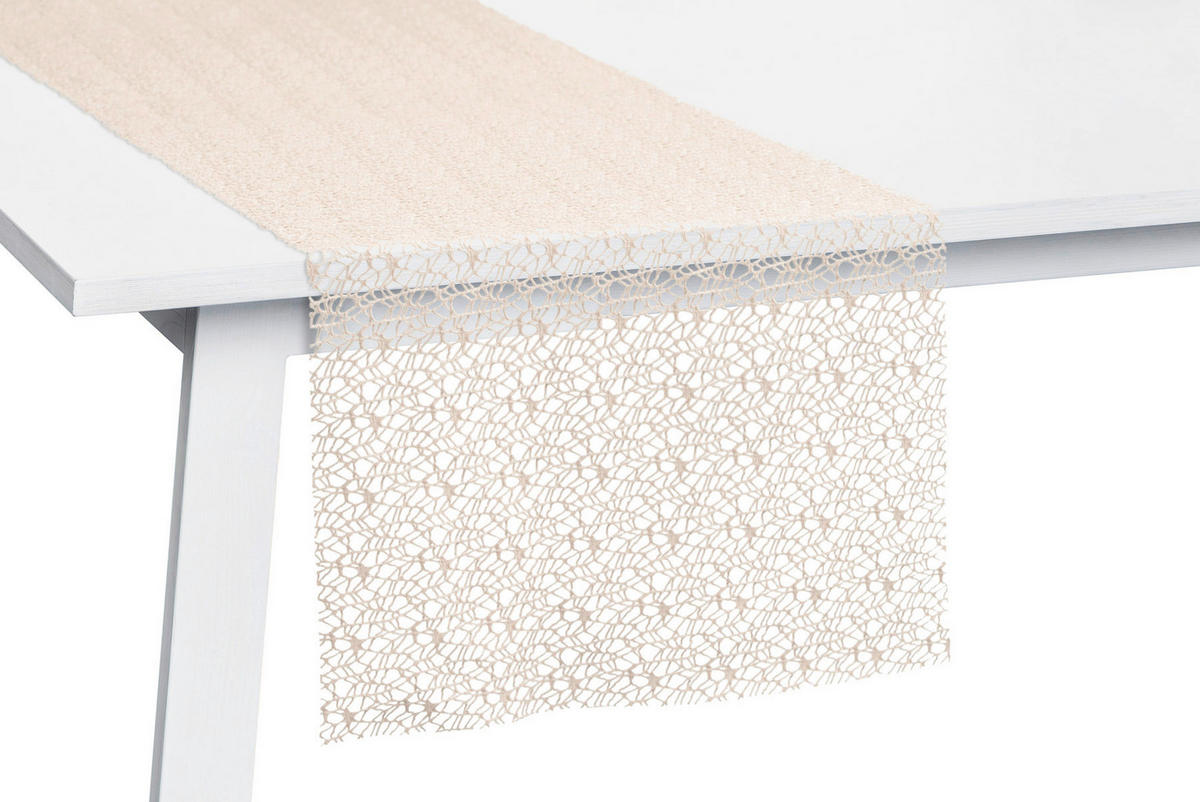 TISCHLÄUFER 45/140 cm  - Sandfarben, Basics, Textil (45/140cm) - Pichler