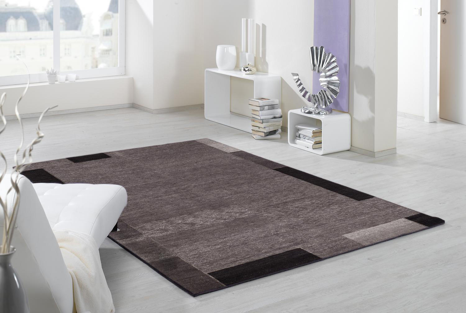 WOLLTEPPICH 70/140 cm  - Dunkelgrau, Basics, Textil (70/140cm) - Cazaris
