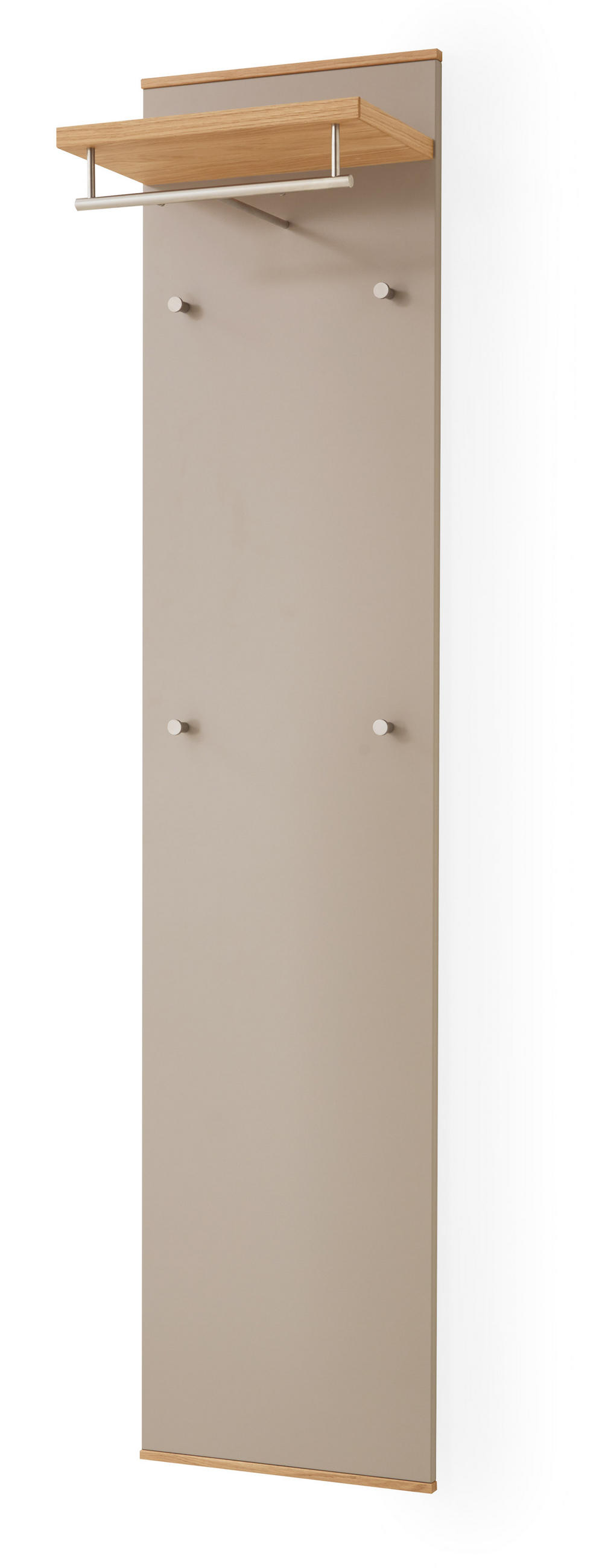GARDEROBE 4-teilig  in 220/195/37 cm  - Taupe/Eichefarben, Design, Holz/Holzwerkstoff (220/195/37cm) - Novel