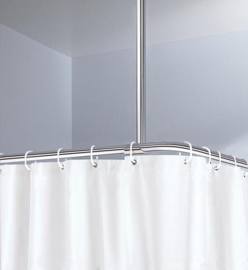 DECKENSTÜTZE 60 cm  - Chromfarben, Basics, Metall (60cm) - Kleine Wolke