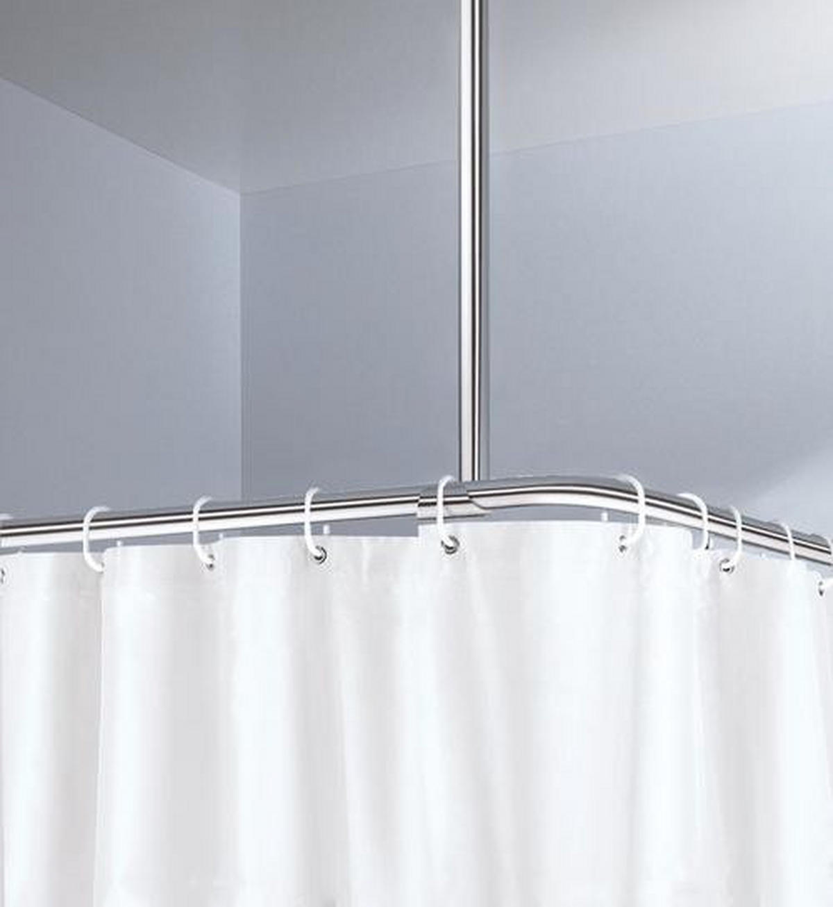 DECKENSTÜTZE 60 cm  - Chromfarben, Basics, Metall (60cm) - Kleine Wolke