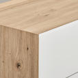 KOMMODE in 110/91/40 cm - Eiche Artisan/Weiß, Design, Holzwerkstoff/Metall (110/91/40cm) - Carryhome