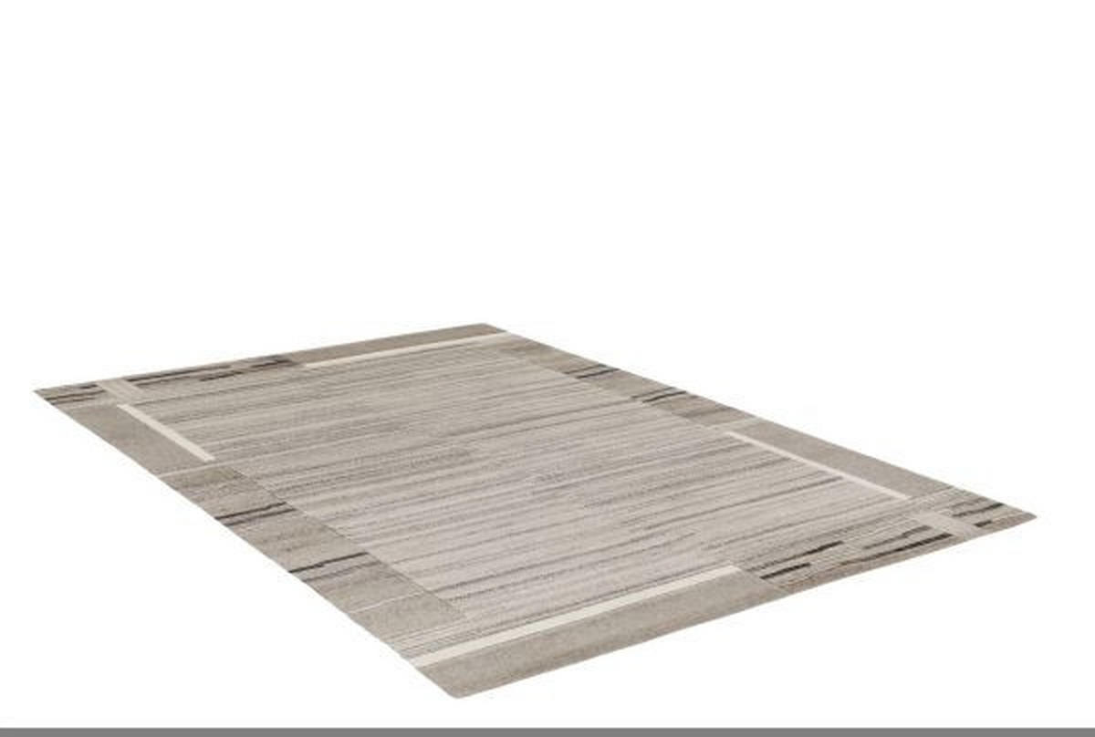 WOLLTEPPICH 70/140 cm Savana Kite Grau, Beige  - Beige/Grau, Basics, Textil (70/140cm) - Cazaris