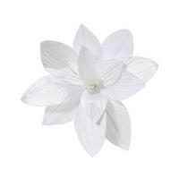 DEKOBLUME - Weiß, LIFESTYLE, Kunststoff/Textil (30,00/30,00/15,00cm)