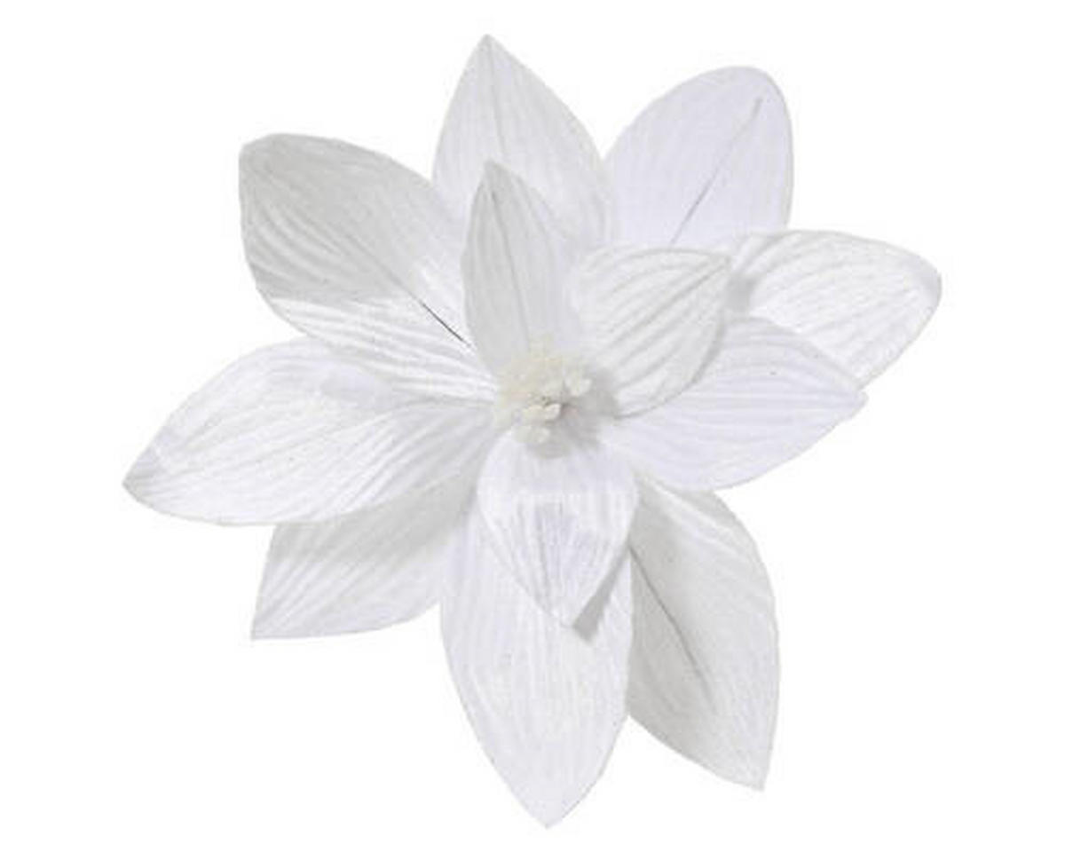 DEKOBLUME - Weiß, LIFESTYLE, Kunststoff/Textil (30,00/30,00/15,00cm)