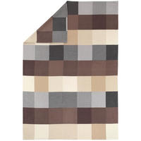 DEKORATIVNA ODEJA 140/200 cm rjava, siva, bež  - siva/bež, Basics, tekstil (140/200cm) - Bio:Vio