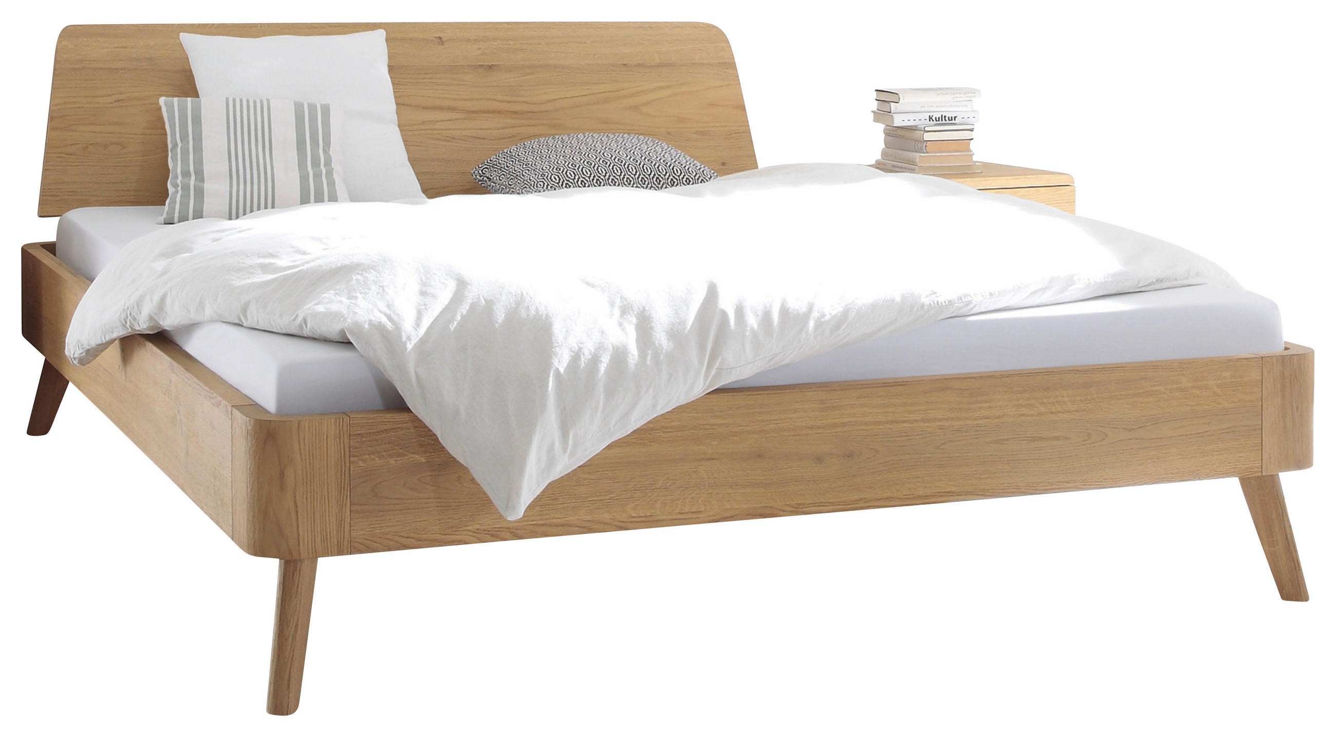 BETT 140/200 cm,  in Eichefarben,  - Eichefarben, Design, Holz (140/200cm) - Hasena