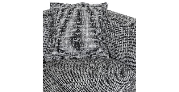 3-SITZER-SOFA Chenille Grau, Schwarz, Weiß  - Schwarz/Weiß, Design, Kunststoff/Textil (205/70/109cm) - Landscape